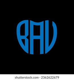 Das Logo der BAU-Buchstabe kreatives Design. Das einzigartige Design der BAU.
