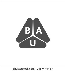 BAU-Buchstaben-Logo-Design auf weißem Hintergrund. Kreatives, modernes Logo-Design der BAU-Buchstaben. Vektorgrafik-Design.
Letters BAU, BAU-Logo Vektorgrafik Vorlage.