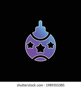 Bauble blue gradient vector icon