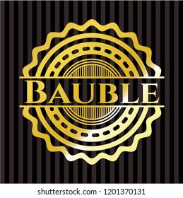 Bauble gold shiny badge