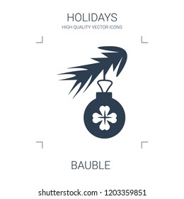 bauble icon. high quality filled bauble icon on white background. from holidays collection flat trendy vector bauble symbol. use for web and mobile