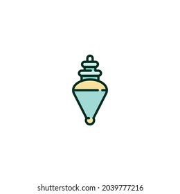 Bauble Symbol einzeln auf weißem Hintergrund