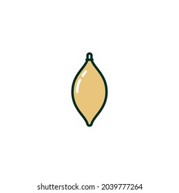 Bauble Icon Isolated On White Background