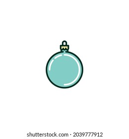 Bauble Icon Isolated On White Background