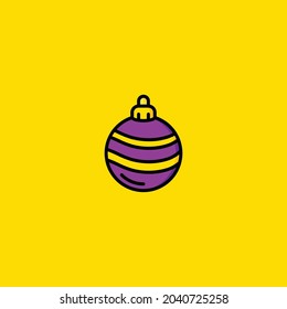 Bauble Icon Isolated On White Background