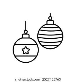 Bauble icon isolated on a white background. Vector illustration.