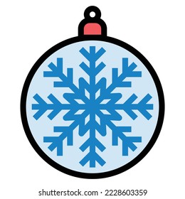 bauble icon line color .