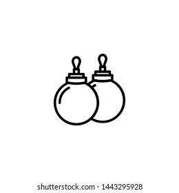 bauble  icon sign signifier vector