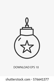 Bauble icon, Vector