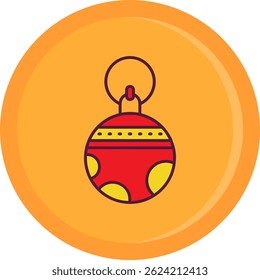 Bauble Line vector Icon Design
