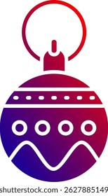 Diseño de icono de Vector de línea Bauble
