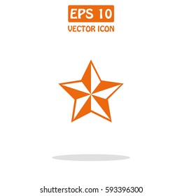 Bauble Star Christmas New Year Vector Icon.