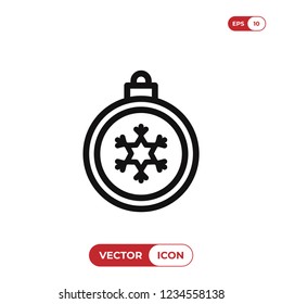 Bauble vector icon