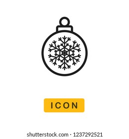 Bauble vector icon