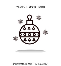 Bauble vector icon