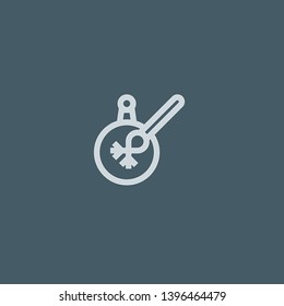 Bauble vector icon. Bauble concept stroke symbol design. Thin graphic elements vector illustration, outline pattern for your web site design, logo, UI. EPS 10.