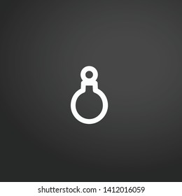 Bauble vector icon. Bauble concept stroke symbol design. Thin graphic elements vector illustration, outline pattern for your web site design, logo, UI. EPS 10.