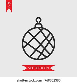Bauble vector icon, illustration symbol