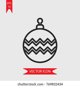 Bauble vector icon, illustration symbol