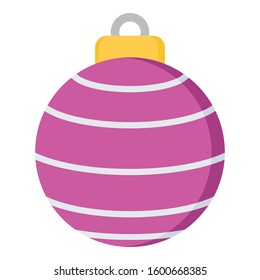 
Bauble Vector icon which can be easily modified or edit

