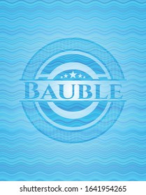 Bauble water concept badge. Vector Illustration. Detailed.
