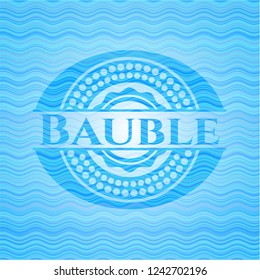 Bauble water representation badge background.