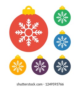 baubles flat icon. You can be used baubles icon for several purposes like: websites, UI, UX, print templates, promotional materials, info-graphics, web and mobile phone apps.