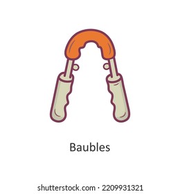 Ilustración de diseño de iconos de contorno de baudillos Símbolo de entrenamiento en fondo blanco Archivo EPS 10