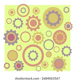 Bauhaus abstract geometric shapes pattern background