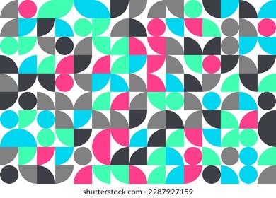 Bauhaus abstract geometrick pattern background. Modern Art pattern. Abstract vector pattern design for web banners.