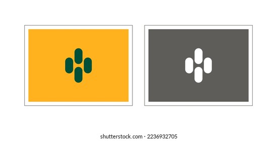 Bauhaus abstract horizontal posters with cylinders. 