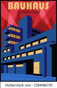 Bauhaus Architecture Style Retro Poster, Cover