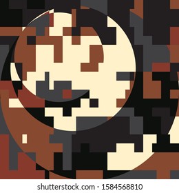 Bauhaus Art Deco Abstract Style Ornamental Modern Background