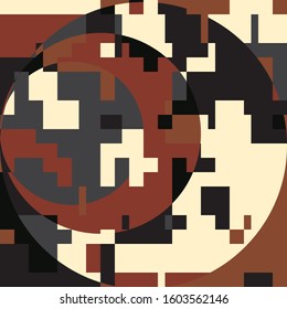 Bauhaus Art Deco Abstract Style Ornamental Modern Background