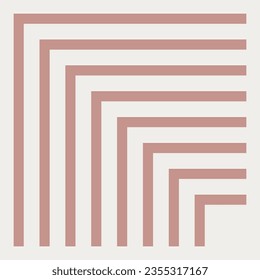 Bauhaus-Kunststil geometrischer Muster-Hintergrund. Nahtlose schwarz-weiße Streifen Vektordesign.