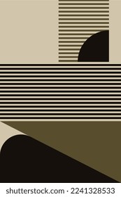 Bauhaus Art Wall Decor. Printable Geometric Home Decor. Nordic Bauhaus Retro Wall Decor