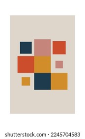 Bauhaus Art Wall Decor. Printable Geometric Home Decor. Nordic Bauhaus Retro Wall Decor