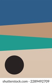 Bauhaus Art Wall Decor. Printable geometrische Innendekoration. Nordisches Bauhaus Retro Wanddekor