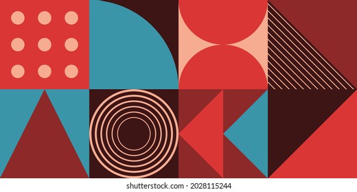 Bauhaus background design. Vector eps 10