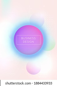 Fondo Bauhaus con formas líquidas. Fluido holográfico dinámico con elementos de memphis gradientes. Plantilla gráfica para volante, ui, revista, afiche, banner y aplicación. Antecedentes de baudios perlentos.
