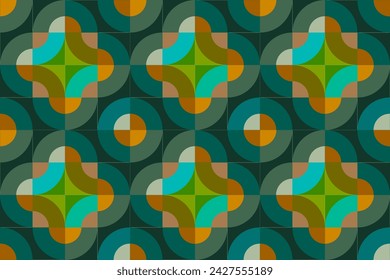 Fondo de Bauhaus. Patrón sin costuras. Póster, catálogo, tarjeta, diseño en blanco y textil.