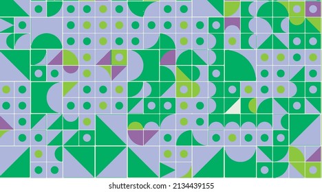 Bauhaus composition artwork made with abstract elements, lines and bold geometric shapes, useful for website background, poster art design, magazine front page, banners, prints cover.