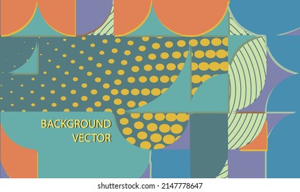 Bauhaus composition artwork made with abstract elements, lines and bold geometric shapes, useful for website background, poster art design, magazine front page, banners, prints cover.