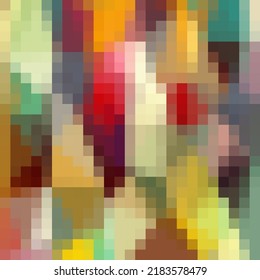 Bauhaus composition artwork made with vector abstract elements, lines and bold geometric shapes, useful for website background, poster art design, magazine front page, banners, prints cover.
