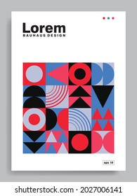 Bauhaus cover design. Vector eps 10