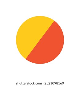 Elemento Bauhaus. Forma abstracta geométrica moderna en estilo minimalista. Brutalismo forma básica, línea, ojo, círculo y patrón, icono de Vector de arte. Figura colorida y diseño simple de los puntos, fondo blanco