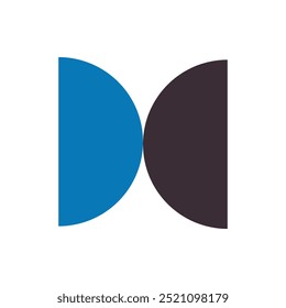 Elemento Bauhaus. Forma abstrata geométrica moderna em estilo mínimo. Brutalismo forma básica, linha, olho, círculo e padrão, ícone de vetor de arte. Figura colorida e pontos design simples, fundo branco