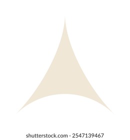 Bauhaus element symmetrical triangular shape