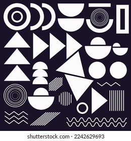 Bauhaus geometric abstract pattern background 