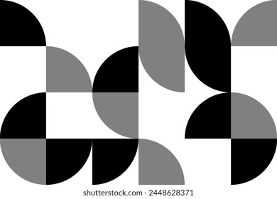 Bauhaus geometric abstract pattern vector art graphic design 